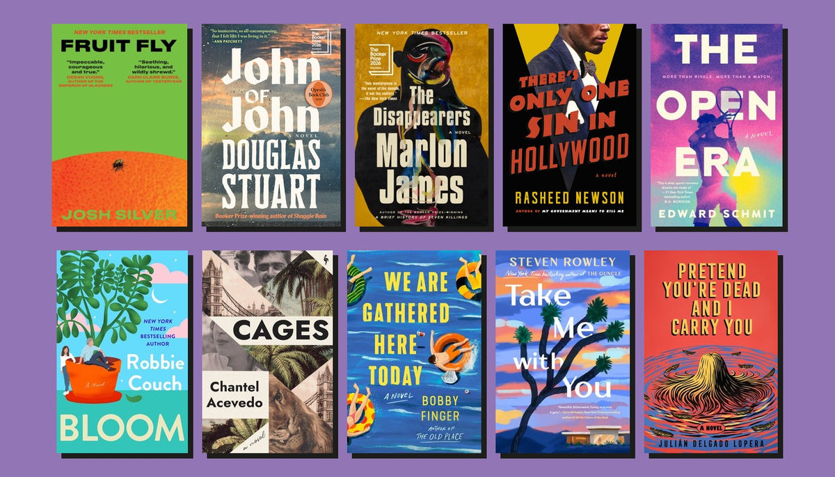 Covers of ten gay novels published in 2026