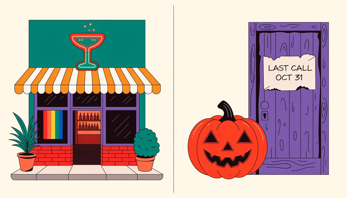 pasadena's only gay bar has one month left and is spending it throwing a halloween party. somebody please buy this bar.