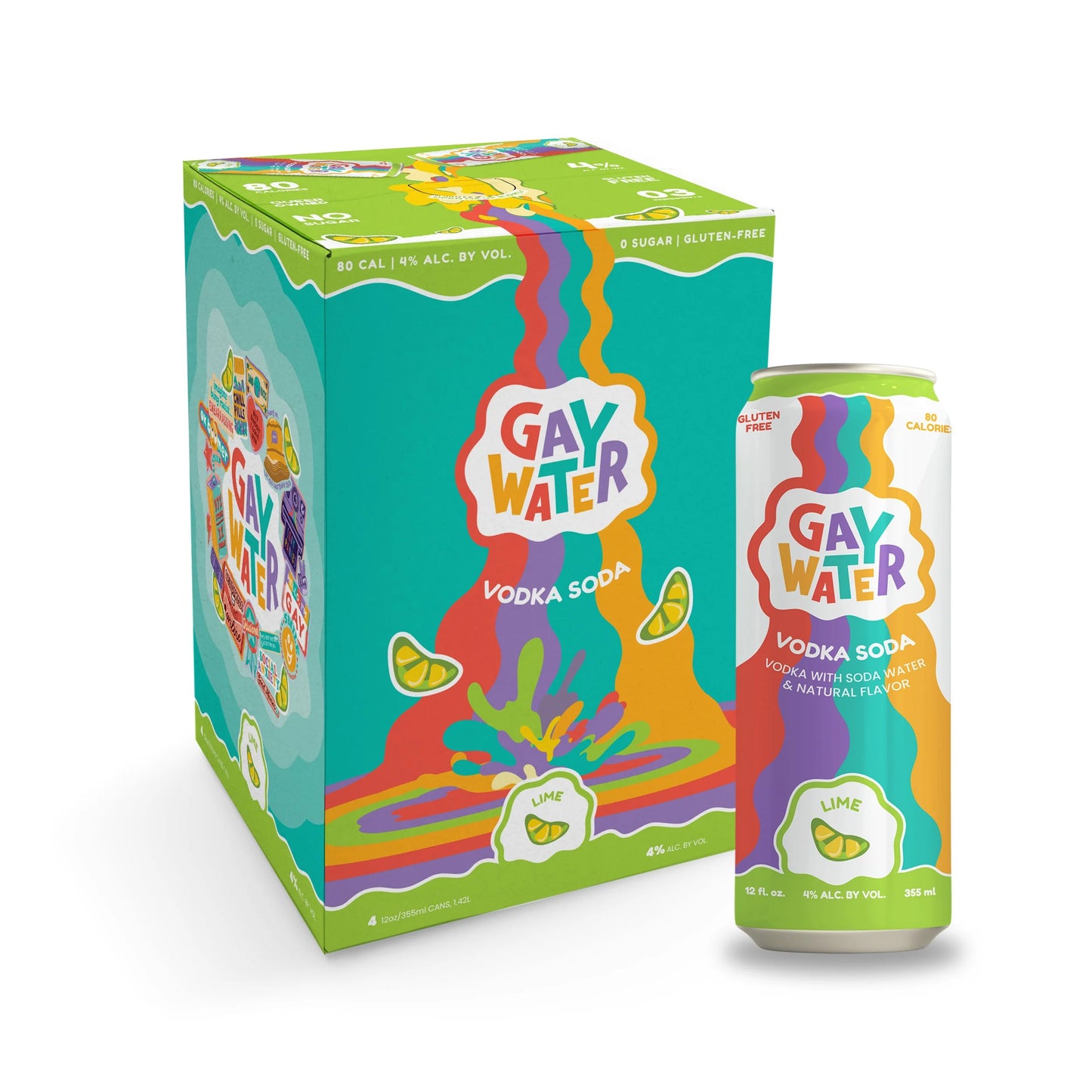 Gay Water Lime 4-Pack