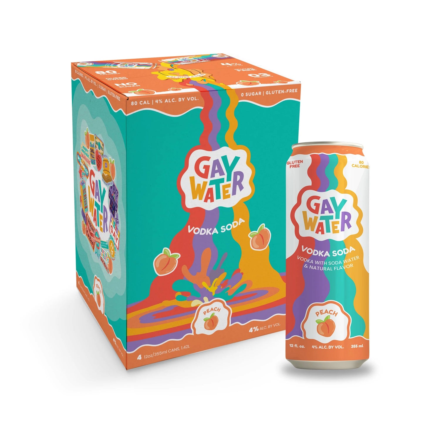 Gay Water Peach 4-Pack